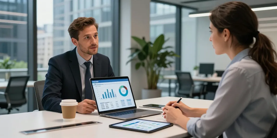 Discussing British Gas business gas options in a modern office.