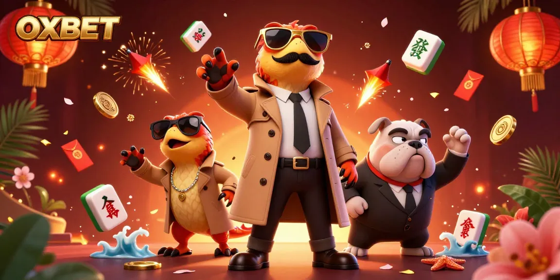 Experience OXBET, the top online betting site, with raptors in disguise entering a VIP lounge.