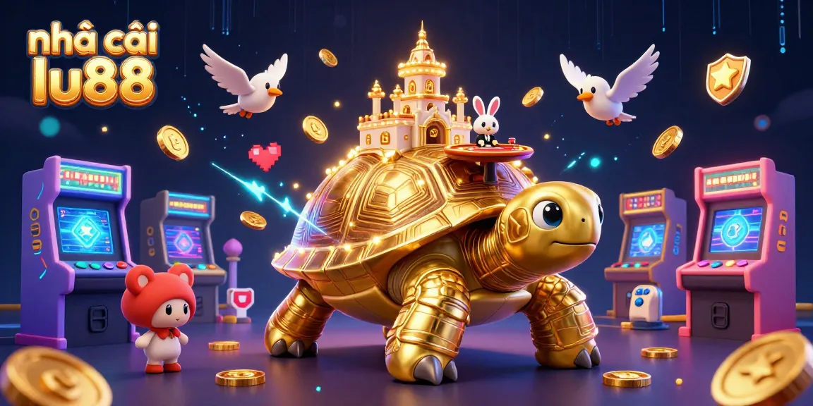 Engage with thrilling gamification at nhà cái lu88, featuring a vibrant illustration of casino elements.